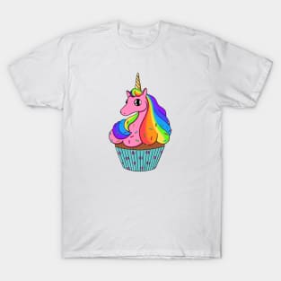 Rainbow Cupcake Unicorn T-Shirt